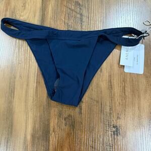 ANEMOS Navy Low Rise Y2K Cheeky Bikini Briefs XS